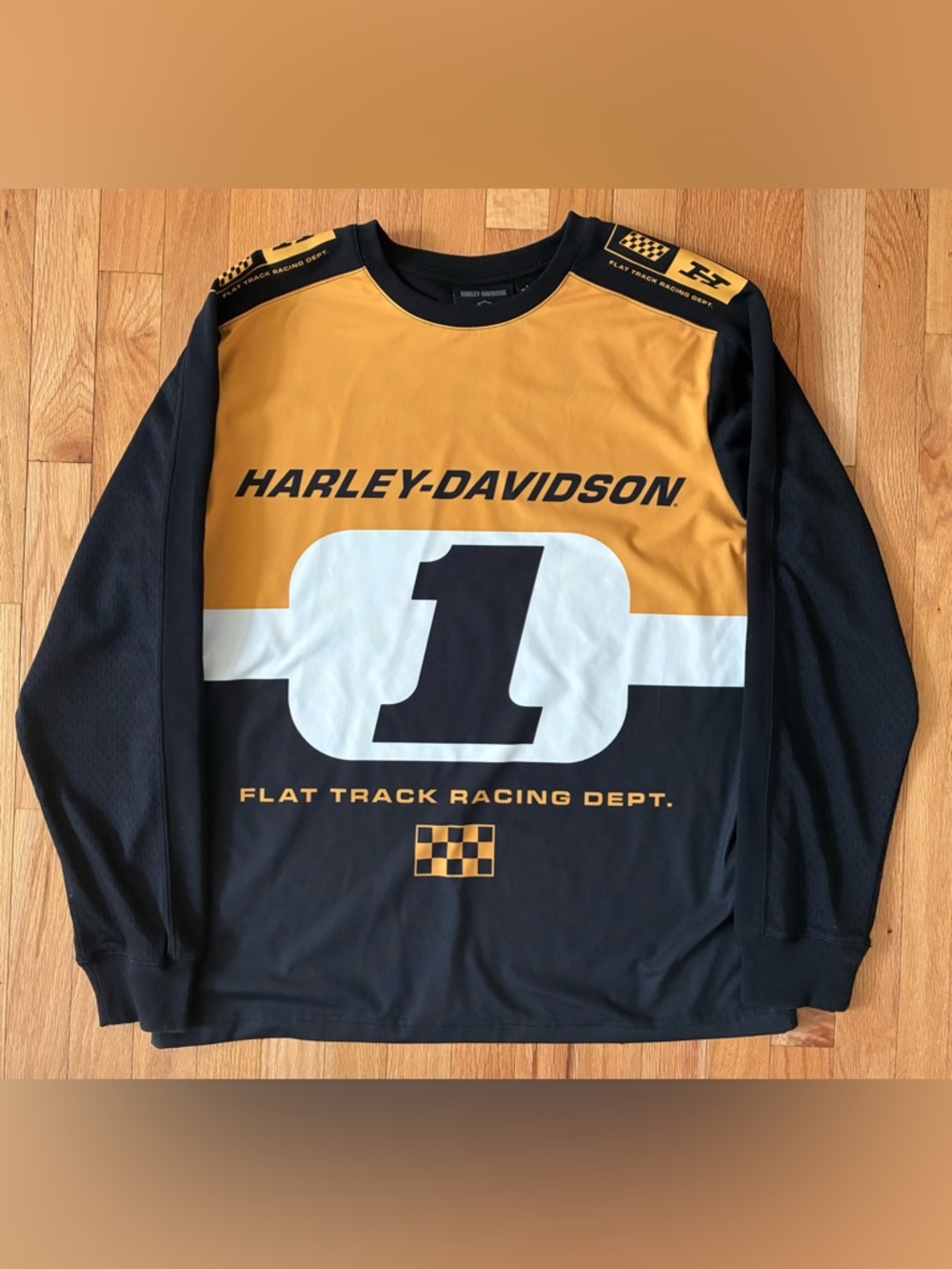 Harley Davidson Racing Flat Track Racing Dept. Jersey Shirt Men’s Size L